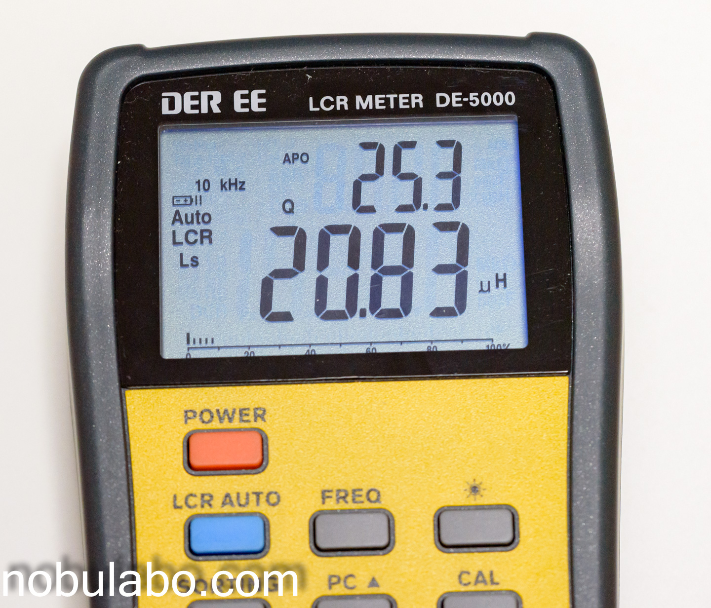 LCRメーター DE-5000でコイルのインダクタンス測定