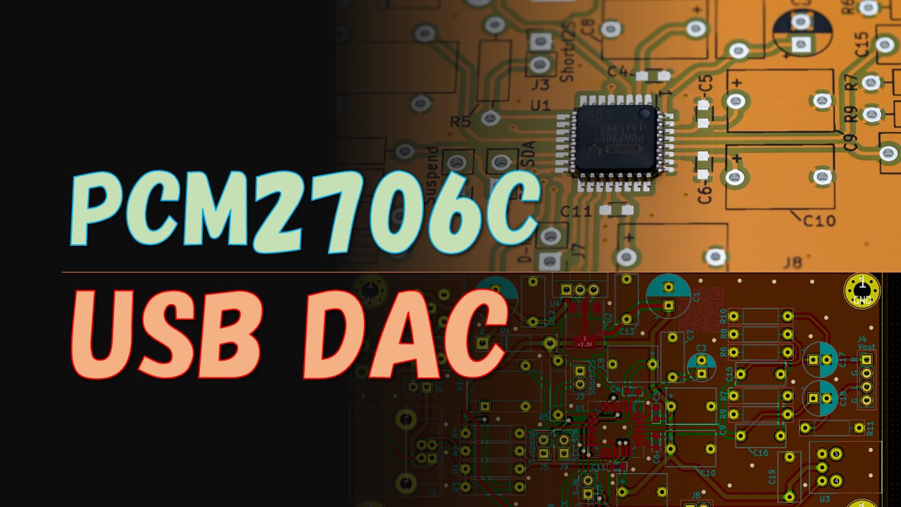 PCM2706Cを使用したUSB DAC基板