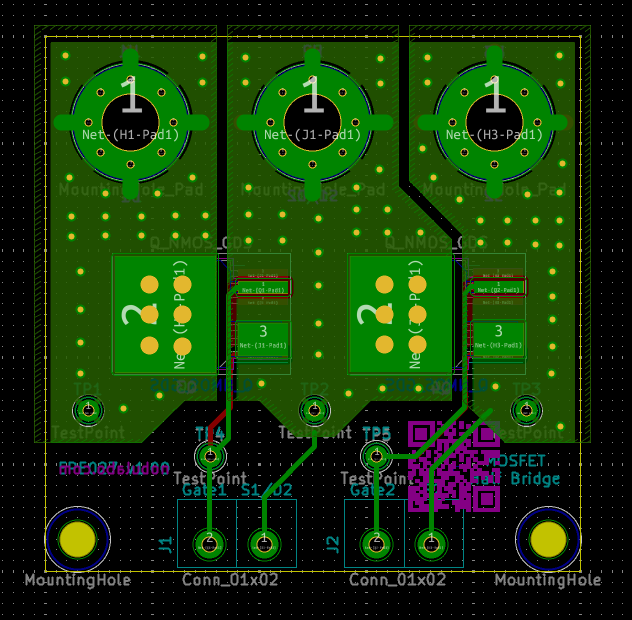 KiCAD回路パターン:裏側